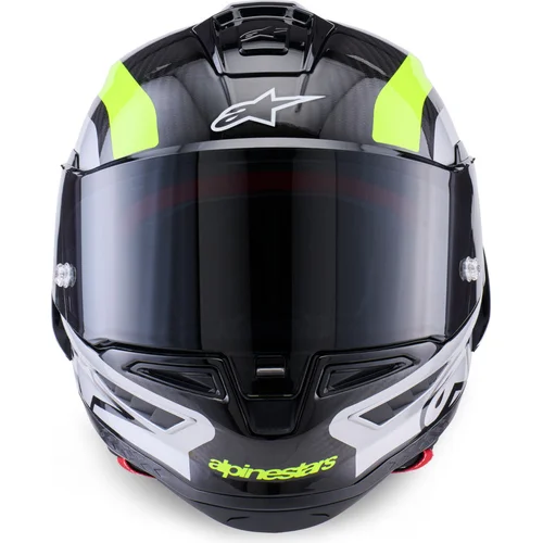 Prilba supertech R10 arius (karbon/žltá fluo/biela, veľkosť S) /ALPINESTARS/ - obr. 5