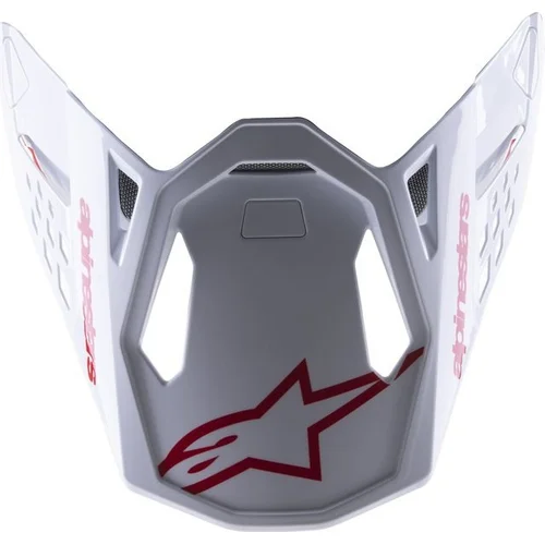 Šilt pre prilby SUPERTECH S-M8 RADIUM 2, ALPINESTARS (červená/biela lesklá)