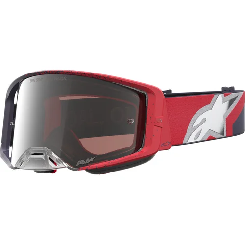 Okuliare SUPERTECH HITEN ALPINESTARS 5100527-1434-TU (čierna/červená, zrkadlové strieborné plexisklo) 2027