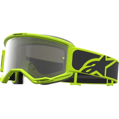 Okuliare VISION 5 RORA ALPINESTARS (čierna/žltá fluo, zrkadlové strieborné plexi) 2027