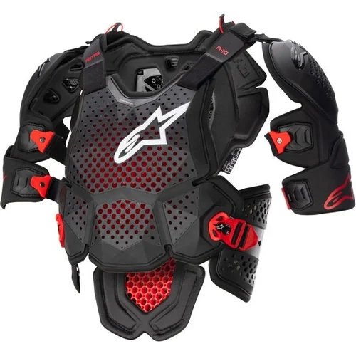 Chránič tela A-10 2 ALPINESTARS 6700523-1431-XS/S (čierna antracit/červená, veľkosť XS/S)