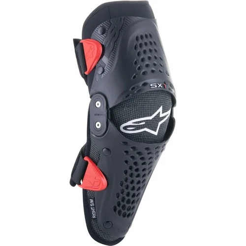 Ochrana kolien SX-1 YOUTH ALPINESTARS 6546319-13-S/M detská, (čierna/červená, pár, veľkosť S/M)