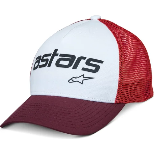 Šiltovka VITAL TRUCKER, ALPINESTARS (biela/hnedá červená/oranžová)