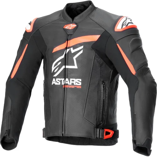 Bunda GP plus R 4 airflow ALPINESTARS 3100624-1321-54 (čierna/červená fluo/biela, veľkosť 54)