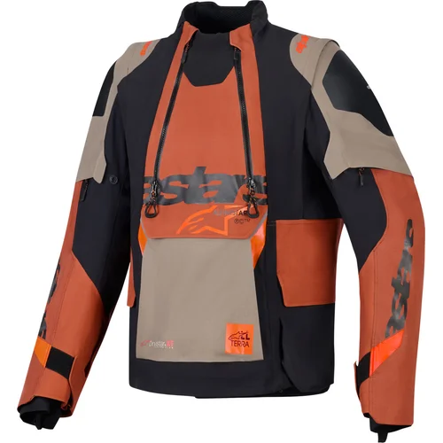 Bunda harok PRO drystar XF ALPINESTARS 3200426-9279-3XL (svetlohnedá/tmavooranžová/čierna, veľkosť 3XL)