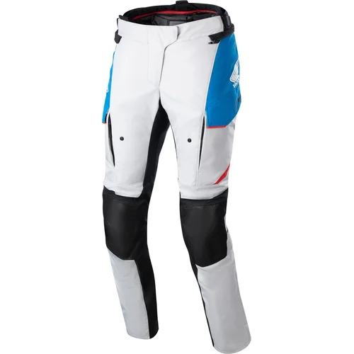 Nohavice STELLA ANDES DRYSTAR HONDA kolekcia ALPINESTARS 3237423-9173-S (svetlosivá/čierna/modrá/červená, veľkosť S)