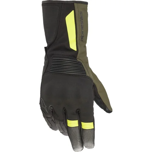 Rukavice denali aerogel drystar ALPINESTARS 3526922-1685-2XL (čierna/zelená/žltá fluo, veľkosť 2XL)