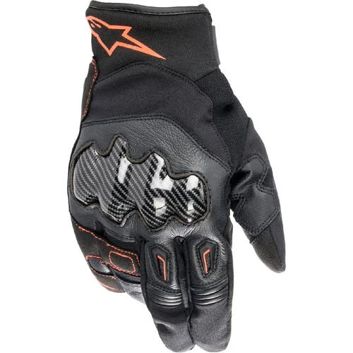 Rukavice SMX-1 DRYSTAR ALPINESTARS 3520723-1030-L (čierna/červená fluo, veľkosť L)