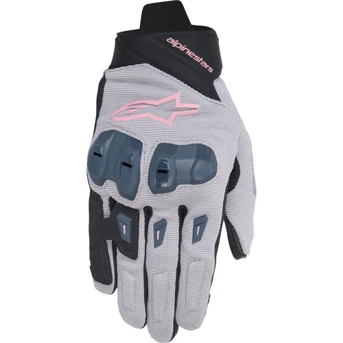 Rukavice STELLA SP X 1 ALPINESTARS 3580625-9238-S dámske, (sivá/čierna/tmavosivá/ružová, veľkosť S)