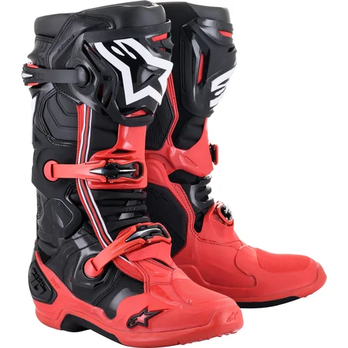Topánky TECH 10 limitovaná edícia ACUMEN ALPINESTARS 2010020-312-12 (červená/čierna/biela, veľkosť 47)