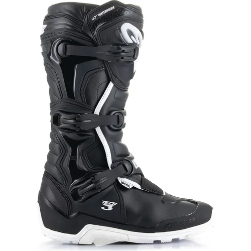 Topánky tech 3 enduro waterproof (čierna/biela, veľkosť 43) /ALPINESTARS/ - obr. 1