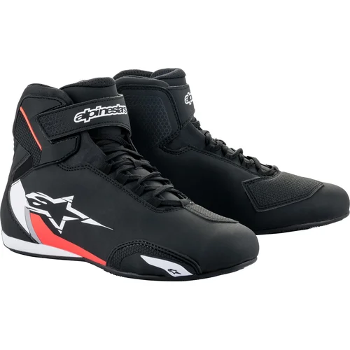 Topánky SEKTOR ALPINESTARS 2515518-1231-14 (čierna/biela/červená fluo, veľkosť 48)