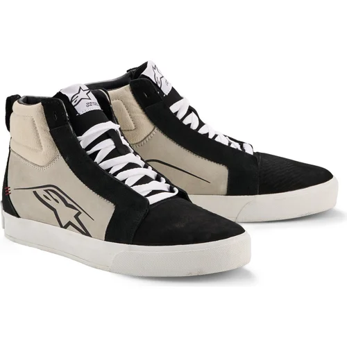 Topánky RIDE-63 LEATHER ALPINESTARS 2540926-1471-9 (čierna/svetlosivá/biela, veľkosť 42)