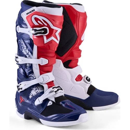 Topánky TECH 7 limitovaná edícia UNITY ALPINESTARS 2012025-302-11 (červená/biela/modrá, veľkosť 45,5)