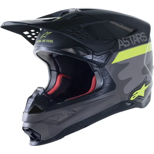 Prilba SUPERTECH S-M10 limitovaná edícia AMS ALPINESTARS 8302321-9059-XL (sivá/biela/žltá fluo/čierna, veľkosť XL)
