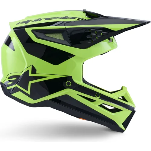 Prilba S-M3 HEAT (žltá fluo/čierna, veľkosť M) /ALPINESTARS/ - obr. 4