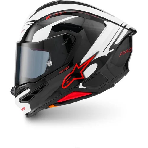 Prilba S-R7 A-CORE (čierna/biela/červená, veľkosť 2XL) /ALPINESTARS/ - obr. 1