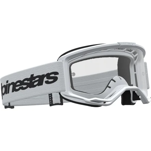 Okuliare VISION 3 WORDMARK (biela/čierna, číre plexisklo) 2027 /ALPINESTARS/ - obr. 3