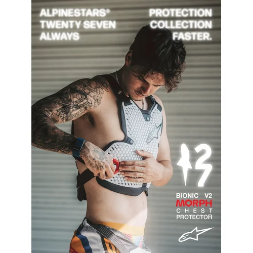 Chránič hrude BIONIC ACTION V2 (čierna/biela, veľkosť M/L) /ALPINESTARS/ - obr. 3