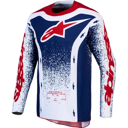 Dres TECHSTAR limitovaná edícia UNITY, ALPINESTARS (červená/biela/modrá, veľkosť L)