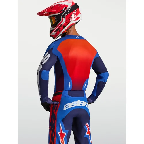 Dres RACER HUNT, (modrá/tmavomodrá/červená, veľkosť L) /ALPINESTARS/ - obr. 7