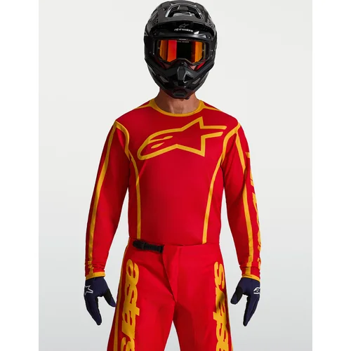 Dres FLUID APEX V2, (červená/zlatá, veľkosť L) /ALPINESTARS/ - obr. 6