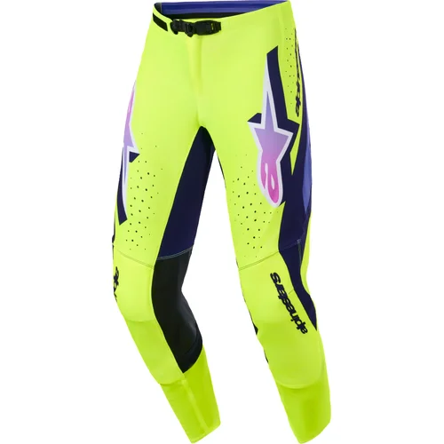 Nohavice SUPERTECH VISTA ALPINESTARS 3722026-596-32 (žltá fluo/fialová/čierna, veľkosť 32)
