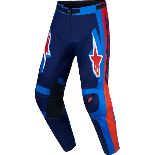 Nohavice RACER HUNT ALPINESTARS 3720727-7344-36 (modrá/tmavomodrá/červená, veľkosť 36)
