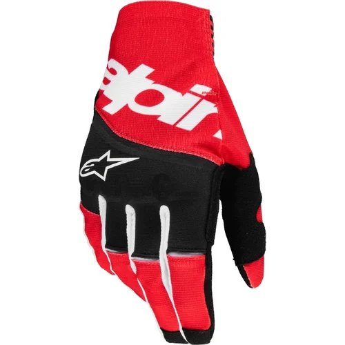 Rukavice TECHSTAR ALPINESTARS 3560125-1303-XXL (čierna/červená, veľkosť 2XL)