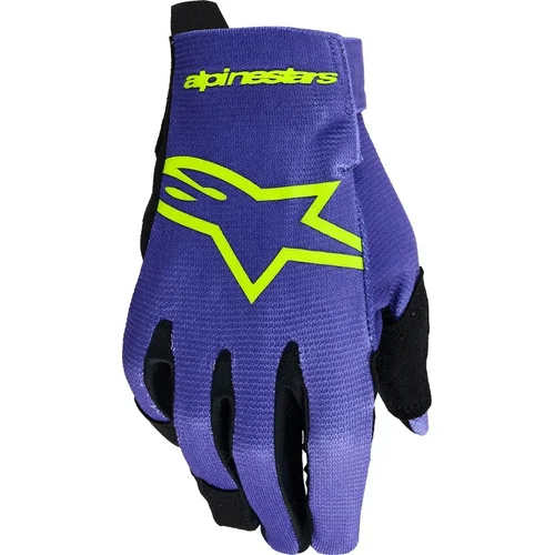 Rukavice RADAR YOUTH ALPINESTARS 3541824-3175-L detské, (fialová/žltá fluo, veľkosť L)