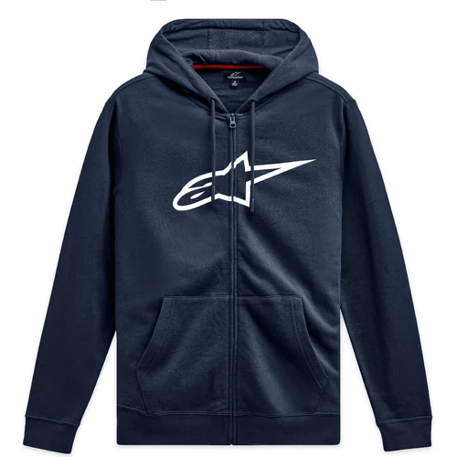 Mikina ageless ZIP hoodie 3 ALPINESTARS 1244-51490-7020-M (modrá/biela, veľkosť M)