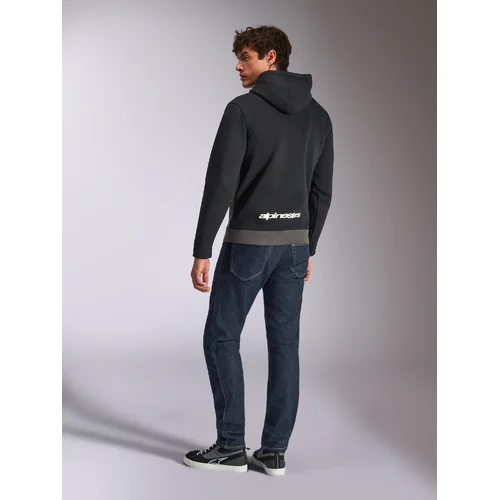 Mikina PARALLEL HOODIE (čierna/sivá, veľkosť L) /ALPINESTARS/ - obr. 7