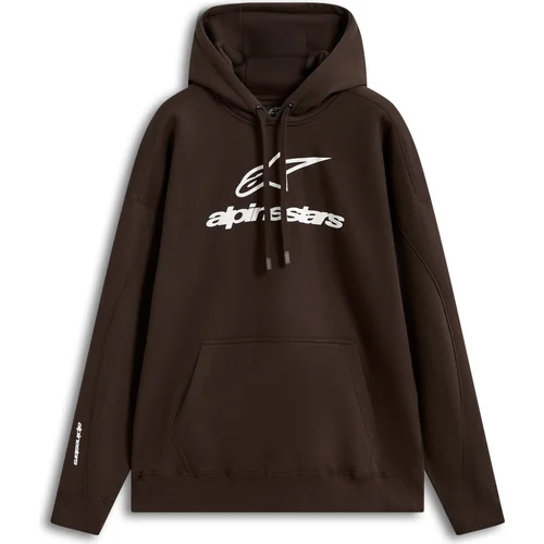 Mikina prelude oversized hoodie ALPINESTARS 1236-52808-80-M (hnedá, veľkosť M)