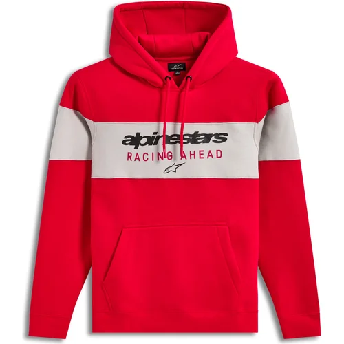 Mikina CUBIC HOODIE ALPINESTARS 1236-52810-3164-M (červená/sivá, veľkosť M)