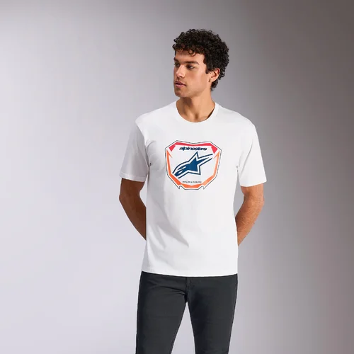 Tričko PLATE CSF (biela, veľkosť XL) /ALPINESTARS/ - obr. 3