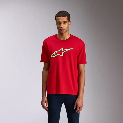 Tričko ageless shadow CSF (červená/žltá fluo, veľkosť 2XL) /ALPINESTARS/ - obr. 2