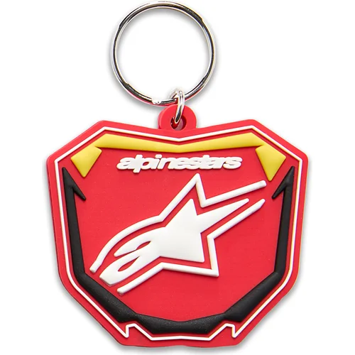 Kľúčenka PLATE ALPINESTARS 1216-91200-3510-TU (červená/žltá fluo/čierna)