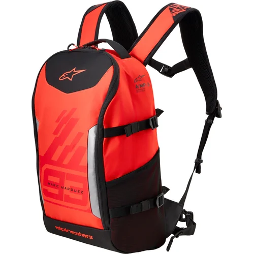 Batoh AMP-3 MM93 kolekcia ALPINESTARS 6100326-3034-OS (čierna fluo/červená/čierna, objem 17 l) 2027