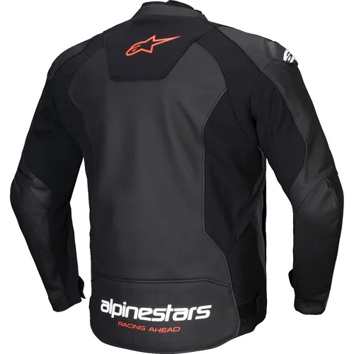 Bunda FASTER 3 (čierna/červená fluo, veľkosť 56) /ALPINESTARS/ - obr. 1