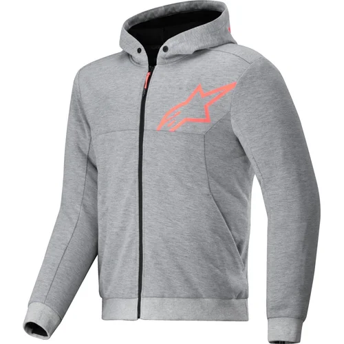 Bunda chrome V2 sport ALPINESTARS 4200325-9199-L (sivá/červená fluo, veľkosť L)