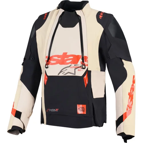Bunda harok PRO drystar XF ALPINESTARS 3200426-8047-XL (krémová/čierna/červená, veľkosť XL)