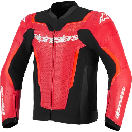 Bunda GP force V2 airflow ALPINESTARS 3100326-3155-56 (červená fluo/čierna/biela, veľkosť 56)