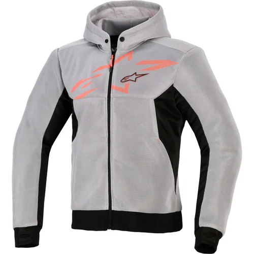 Bunda chrome superairflow ALPINESTARS 4200226-1196-M (čierna/svetlosivá/fluorescenčná červená, veľkosť M)