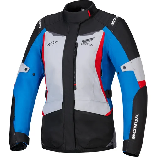 Bunda STELLA ST-1 WATERPROOF HONDA kolekcia ALPINESTARS 3211125-9191-M dámska, (sivá/modrá/čierna/červená, veľkosť M)