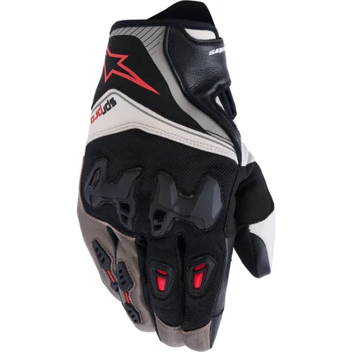 Rukavice SP-R PRO ALPINESTARS 3500226-9272-M (svetlosivá/hnedá/oranžová, veľkosť M)