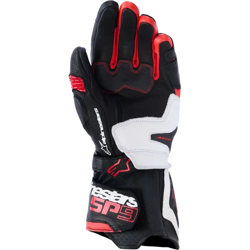 Rukavice SP-9 (čierna/biela/červená, veľkosť 2XL) /ALPINESTARS/ - obr. 1