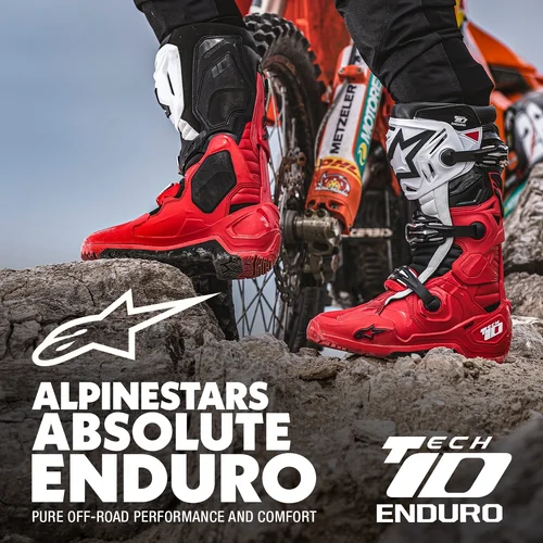 Topánky TECH 10 ENDURO (červená/čierna/biela, veľkosť 47) /ALPINESTARS/ - obr. 10
