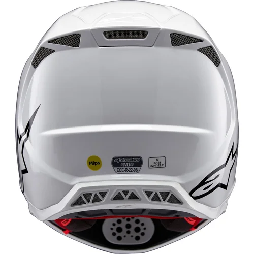 Prilba supertech S-M10 solid 8300123-2180-S (biela, veľkosť S) /ALPINESTARS/ - obr. 2