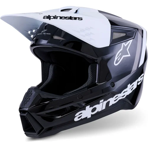 Prilba S-M3 RADIUM ALPINESTARS 8300726-1546-S (čierna/biela/sivá, veľkosť S)
