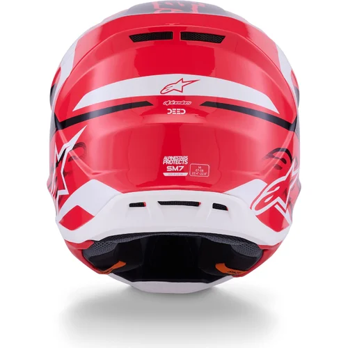 Prilba supertech S-M7 deed (červená/čierna/biela, veľkosť S) /ALPINESTARS/ - obr. 2